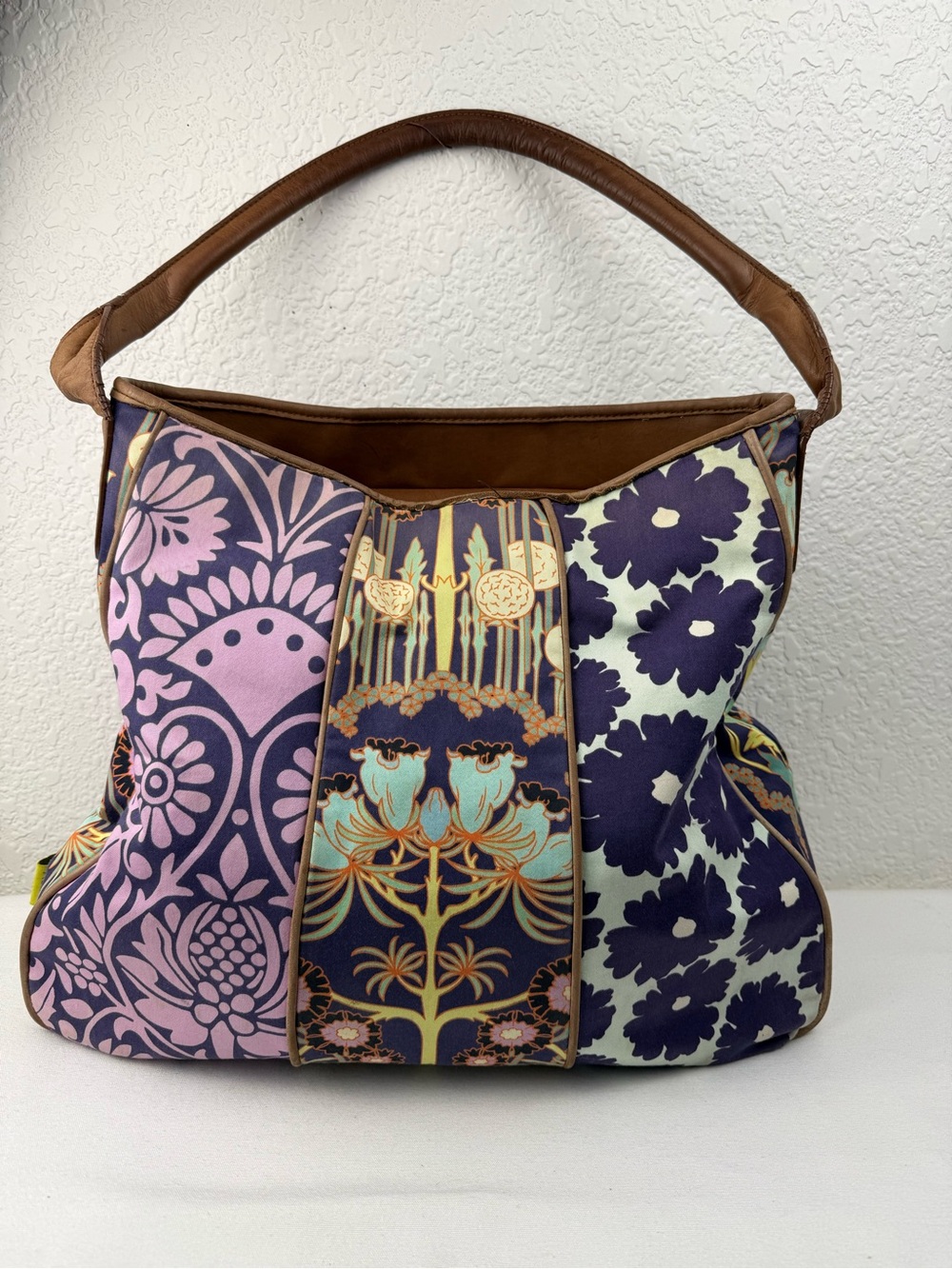 Amy Butler for Kalencom | Muriel Floral Patchwork Organic Cotton Shoulder Bag
